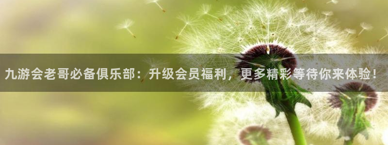 辉达平台体育3：九游会老哥必备俱乐部：升级会员福利，更多精彩等待你来体验！