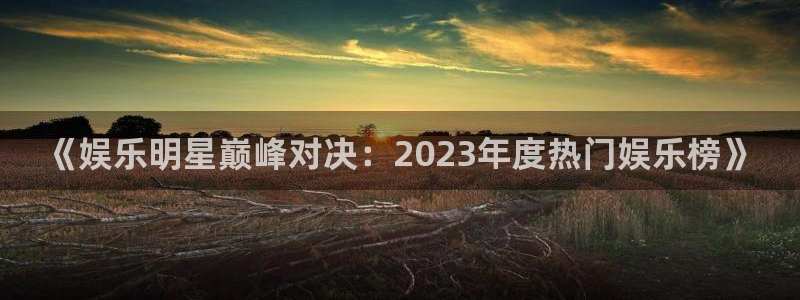 辉达平台是正规平台吗：《娱乐明星巅峰对决：2023年度热门娱乐榜》