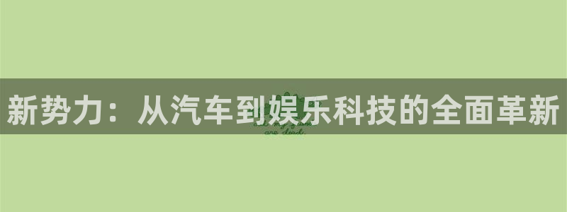 辉达平台游戏官网入口：新势力：从汽车到娱乐科技的全面革新